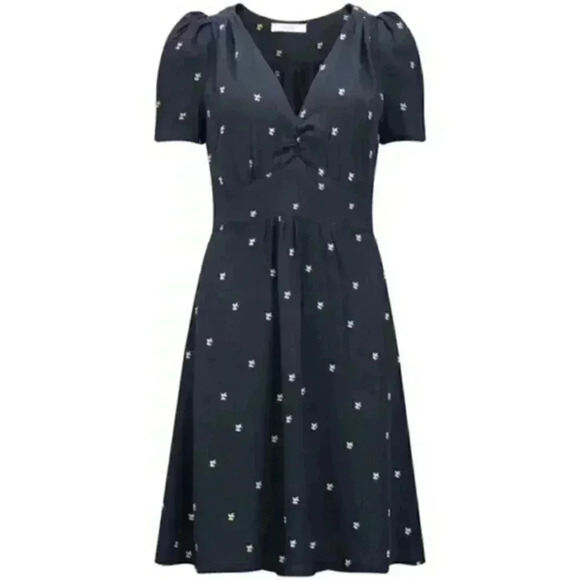 Sessùn  Bang Bang Dress Women S Navy Witchy Boho Angel Fairy Whimsigoth Prairie - Picture 3 of 16